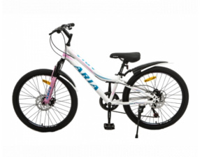 Велосипед 24" ARIA MS241DW, белый MS241DW-WH