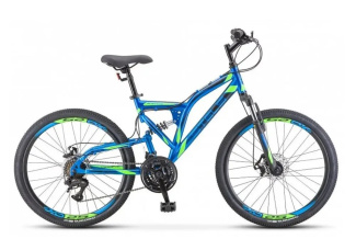 STELS Велосипед Mustang MD  24" (16" Синий/черный), арт. V010