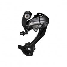 Переключатель задний Shimano Altus, M370, SGS, 9 скоростей, крепление на болт, черный, без уп 0704