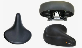 Седло TRIX комфорт 250x215 мм, пружинное, черное 12190