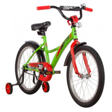 Велосипед NOVATRACK 20" STRIKE зеленый, тормоз нож, крылья корот, защита А-тип 153780