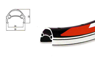 Обод задний 27.5" HOGGER (Weinmann) алюминиевый, двойной, 36H, пистонированный, фрезерованный, 1590