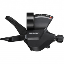 Шифтер Shimano Altus, M315, левый, 3 скорости, индикатор, трос 1800мм, черный, без упак 0727