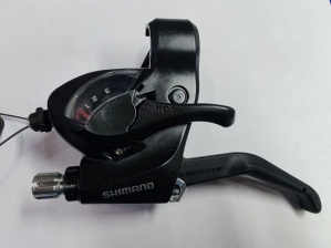Шифтер/Тормозная ручка Shimano Tourney TX, EF41, левый, 3 скорости, индикатор, тормозная ручка под 2