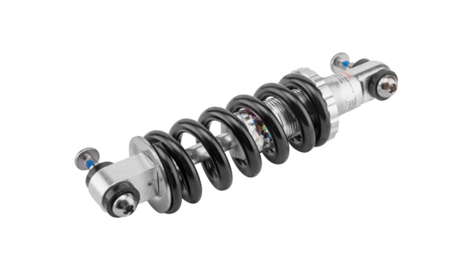 Амортизатор рамы SF-S02 пружинный, l-155мм, 850LBS/IN, черный фото 1