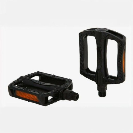 Педали Wellgo PLATFORM пластиковые, 116x100x26мм, резьба 9/16", полимерные подшипники, черные, инд.у фото 1