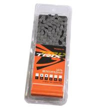 Цепь TRIX для 9 скоростей,1/2"х11/28", 116 звеньев, соединительный пин 6,3мм,серая 8941 фото 1