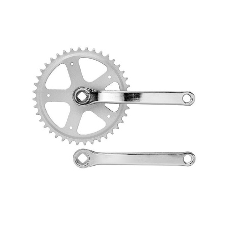 Шатуны-система Prowheel, 3ск., 22/32/42 зуб., 1/2"х3/32",сталь с защитой; шатуны 170мм, алюм 10857 фото 1