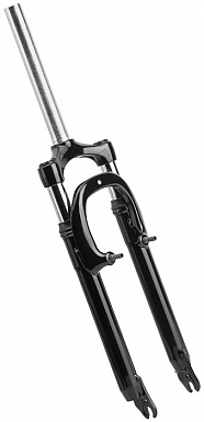 Вилка передняя 26" модель XDS-3868V 1-1/8"x142мм резьб/аморт/V-brake/стальная/черная, арт. 110210 фото 1