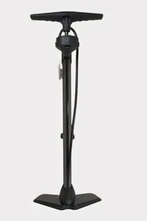 Насос BEE PUMP ручной-напольный, под ниппель AV/FV, с манометром, 32x600мм, алюминий, черный 1281 фото 1