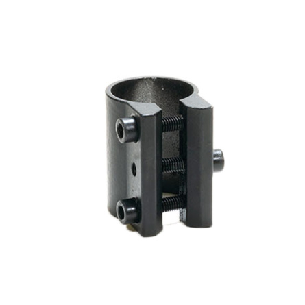 Хомут рулевой стойки для трюкового самоката, Ø32мм, 3 болта, алюминий, черный 9899 фото 1